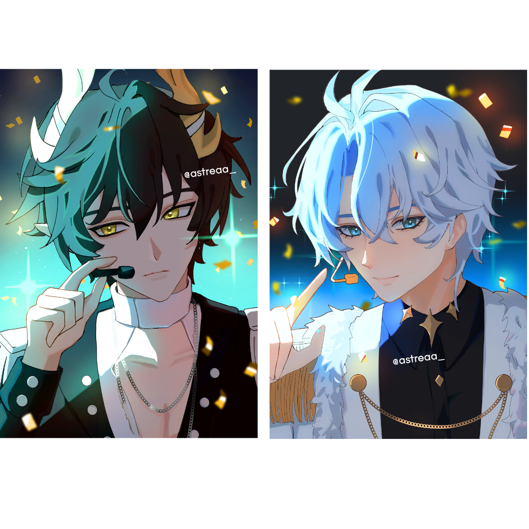 HSR- Idol AU glitter Photocards
