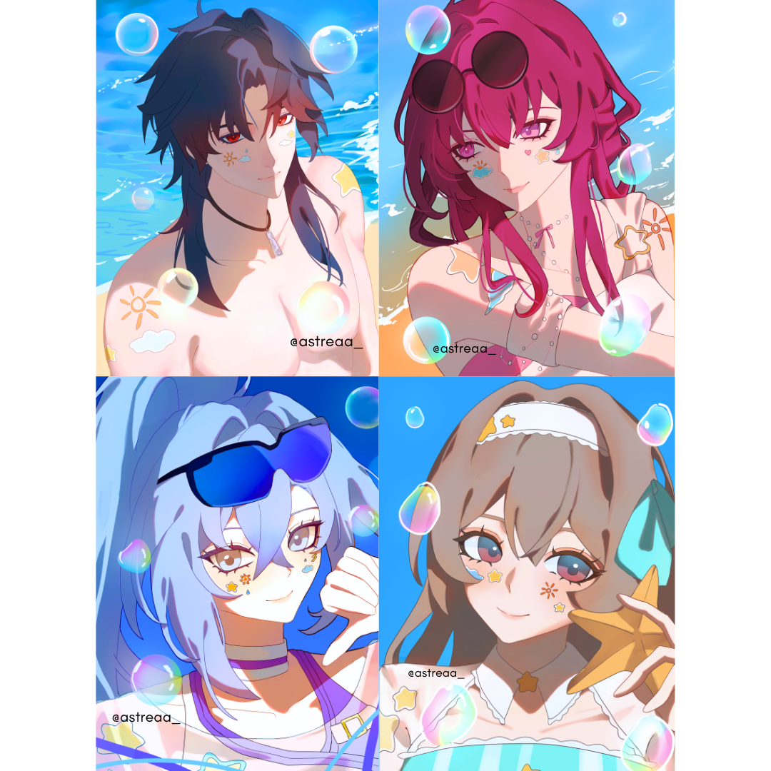 HSR- Holographic Photocards (Summer Stellaron Hunters)