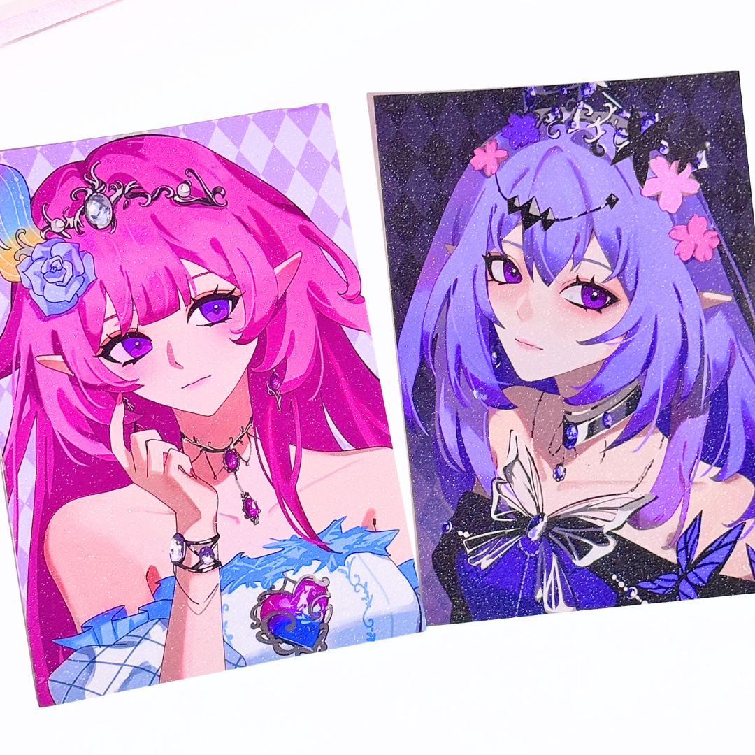 HSR Glitter A5 Prints (Cyrene, Castorice)