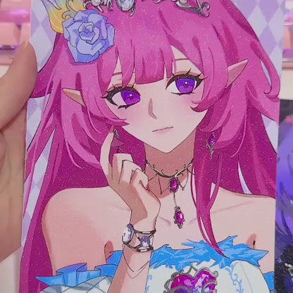 HSR Glitter A5 Prints (Cyrene, Castorice)